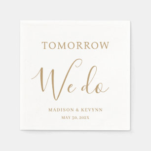 Tomorrow We Do Minimal and Chic   Wedding Napkins