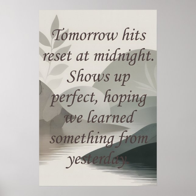 Tomorrows Poster (Front)