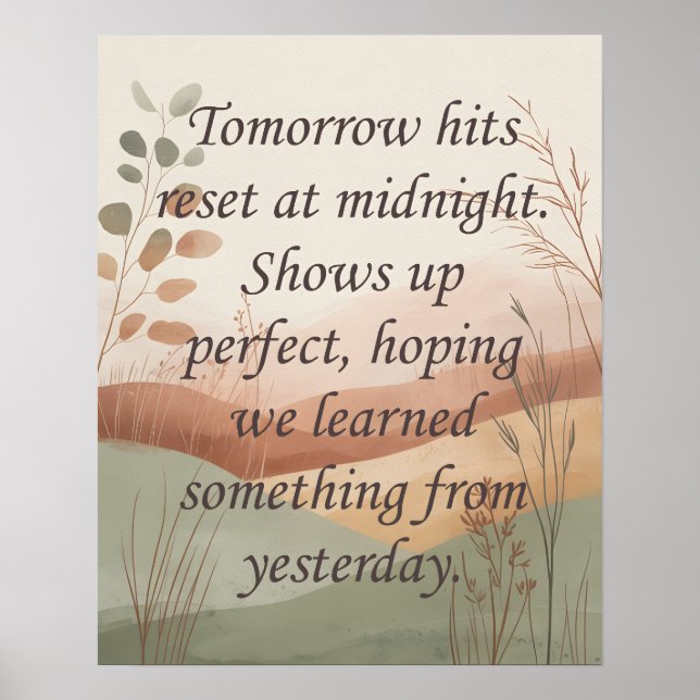 Tomorrows Poster (Front)