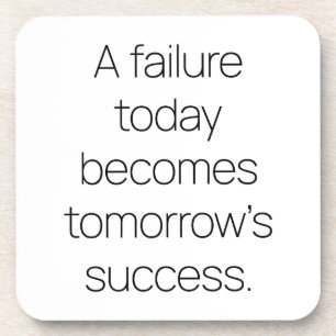 Tomorrow's Success Hard Plastic Coaster