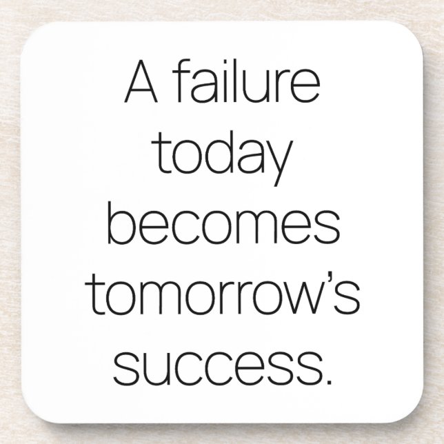 Tomorrow's Success Hard Plastic Coaster (Front)