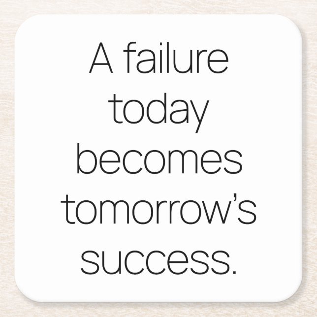 Tomorrow's Success Paper Coaster (Front)