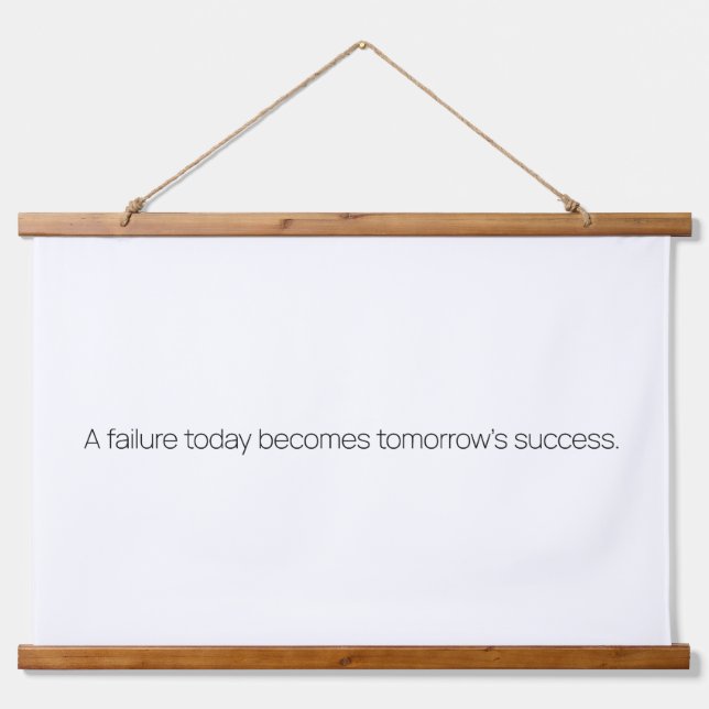 Tomorrow's Success Wood Topped Wall Tapestry (Front)