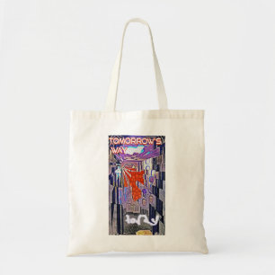 Tomorrow's Way Today Retro Future Art Tote Bag