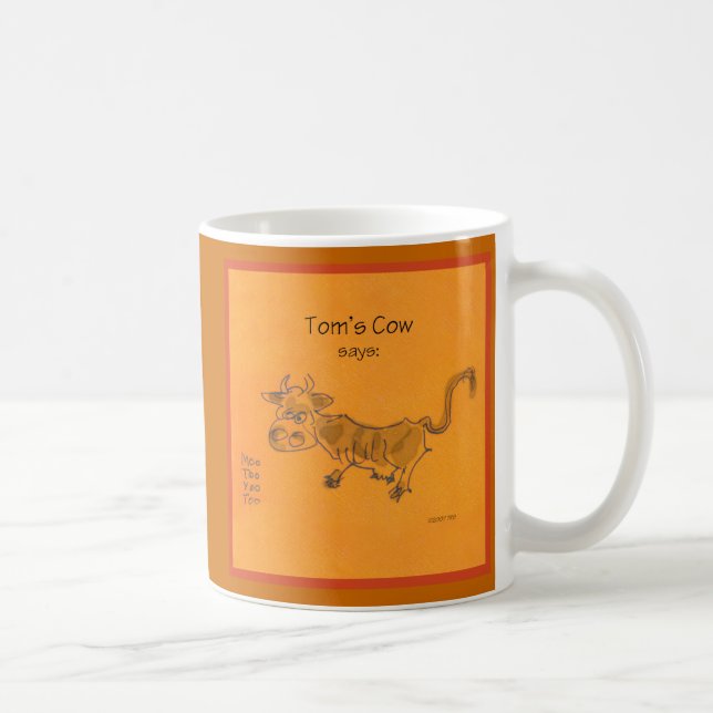 Tom's Cow Coffee Mug (Right)