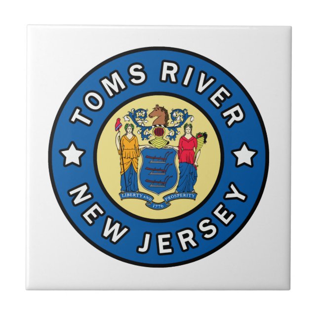 Toms River New Jersey Ceramic Tile (Front)