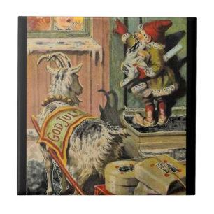 Tomte Nisse, aka Santa Clause Ceramic Tile