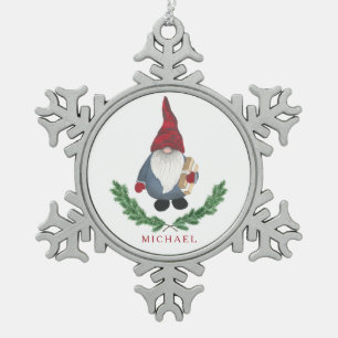 Tomten Christmas Snowflake Ornament