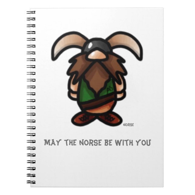 Tomten Viking May the Norse Be with You  Notebook (Front)