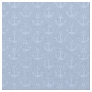 Tonal Anchors on Blue Fabric
