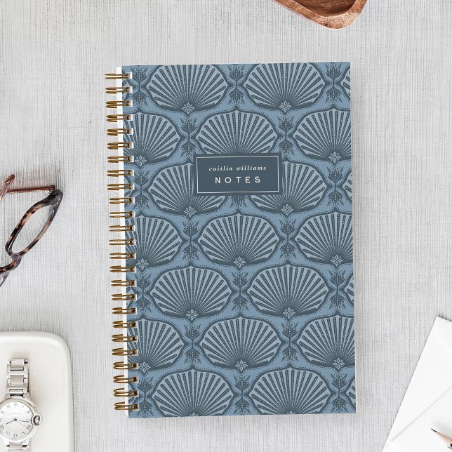 Tonal Blue | Deco Fans Personalised Notebook (Creator Uploaded)