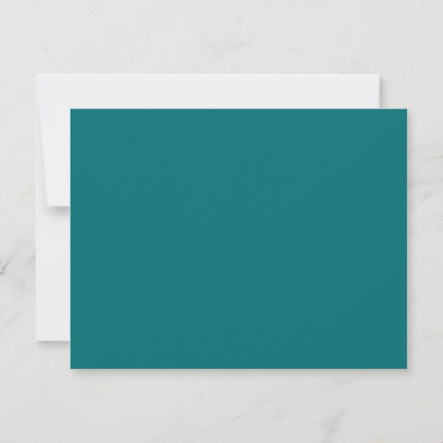Tonal Seagreen Bar Mitzvah Reply RSVP Card (Front)