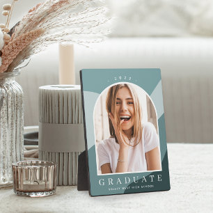 Tonal Stripes Graduation Keepsake Photo Plaque