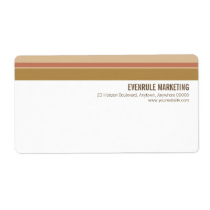 Tonal Stripes Shipping Label