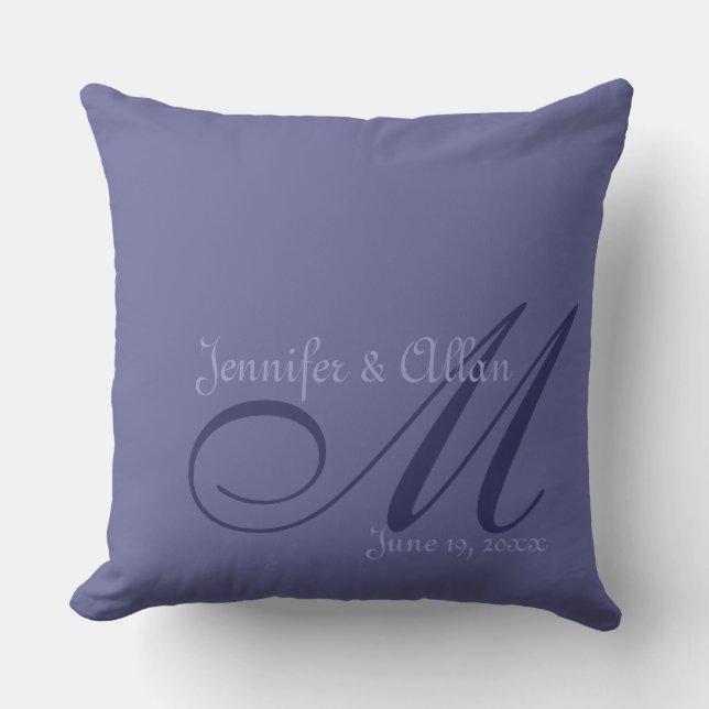 Tone on Tone Monograms Cushion (Front)