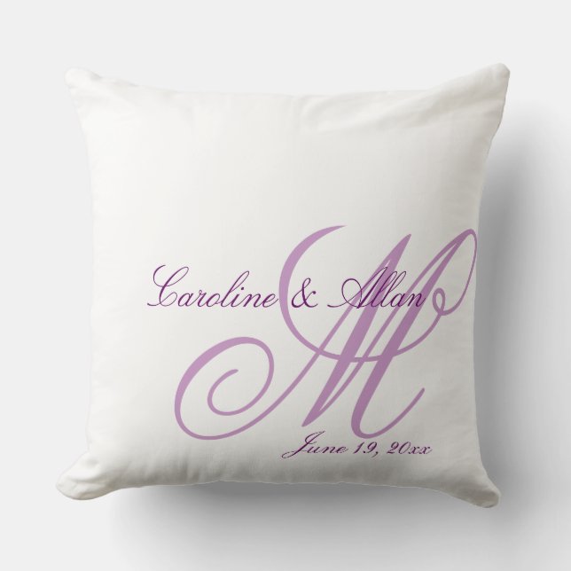 Tone on Tone Monograms Cushion (Front)