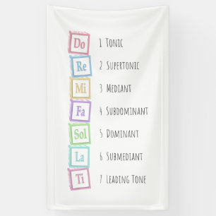 Tones of the Scale Solfeggio Musical Baby Blocks Banner