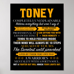 Toney Completely Unexplainable Family Christmas Poster