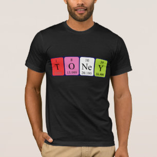 Toney periodic table name shirt