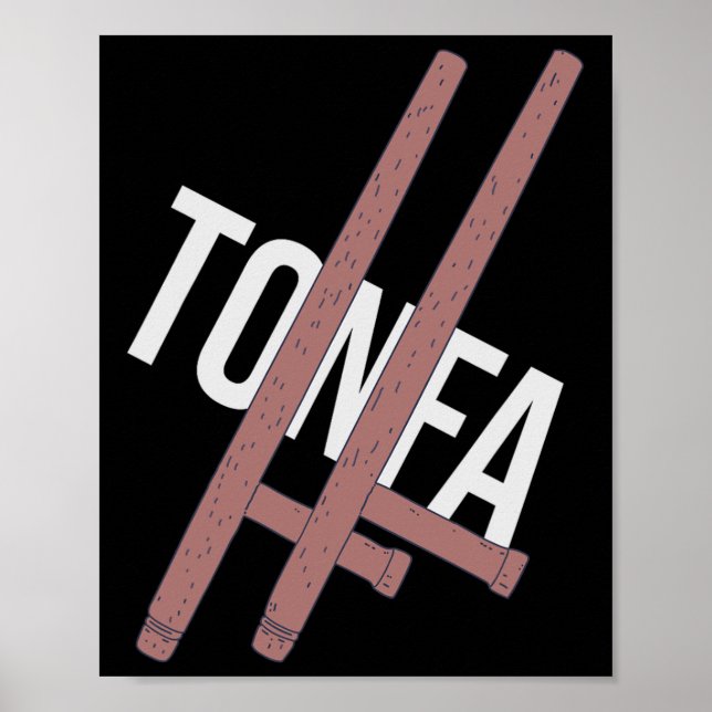 Tonfa - Tong Fa Pair - Okinawan Fighting  Poster (Front)