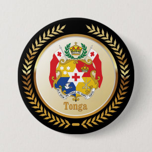 Tonga Coat Of Arms 7.5 Cm Round Badge