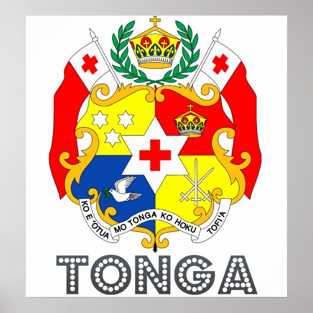 Tonga Coat of Arms Poster (Front)