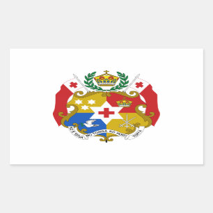 Tonga Coat of Arms Rectangular Sticker