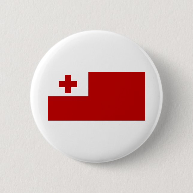 Tonga Flag 6 Cm Round Badge (Front)