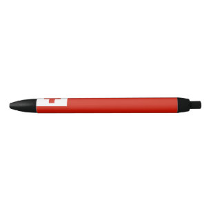 Tonga flag black ink pen