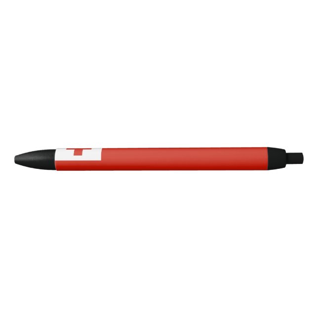 Tonga flag black ink pen (Front)