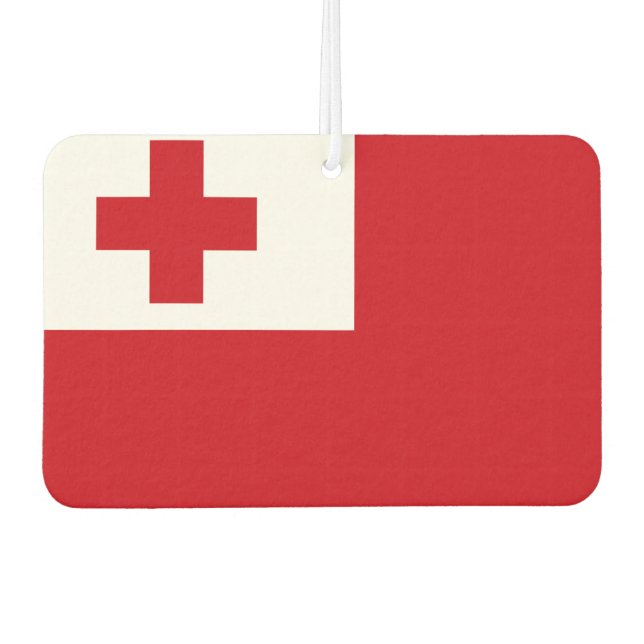 Tonga Flag Car Air Freshener (Front)