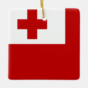 Tonga Flag  Ceramic Ornament