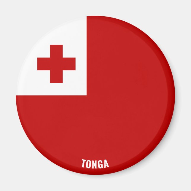 Tonga Flag Charming Patriotic Magnet (Front)