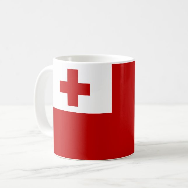 Tonga Flag Coffee Mug (Front Left)