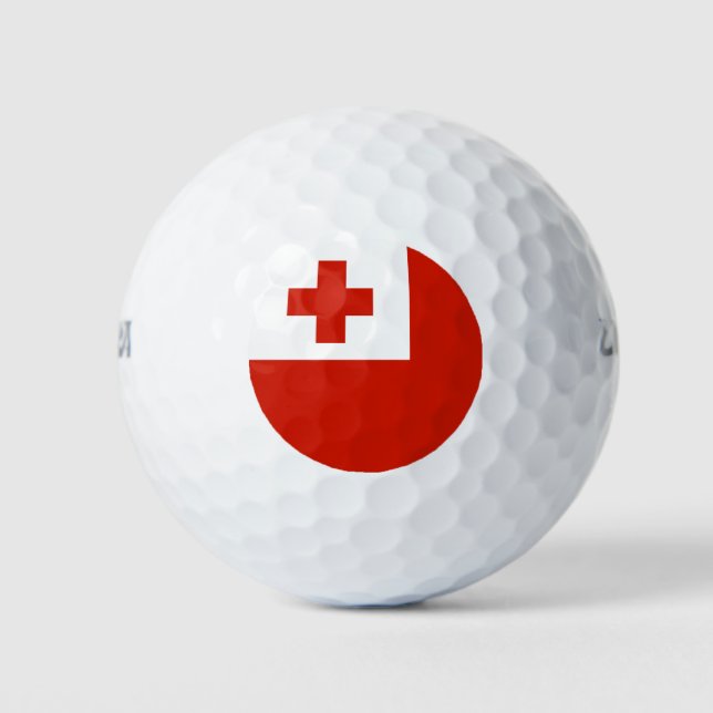 Tonga flag golf balls (Front)