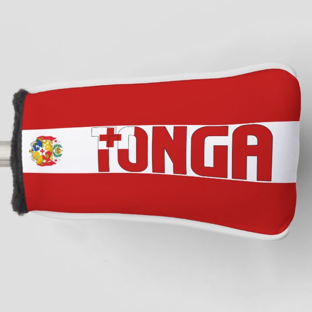 Tonga Flag Gorgeous Patriotic Golf Head Cover (Front)