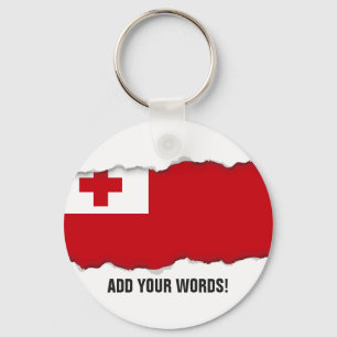 Tonga Flag Key Ring