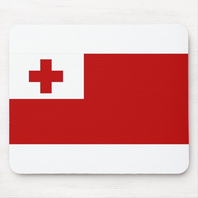 Tonga Flag Mouse Pad (Front)