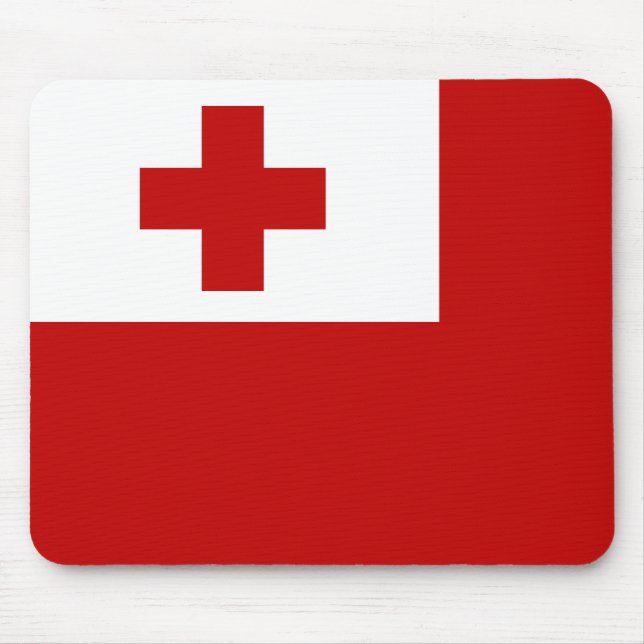 Tonga Flag Mouse Pad (Front)