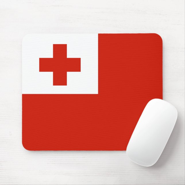 Tonga flag mouse pad (With Mouse)