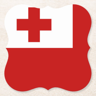 Tonga Flag Paper Coaster
