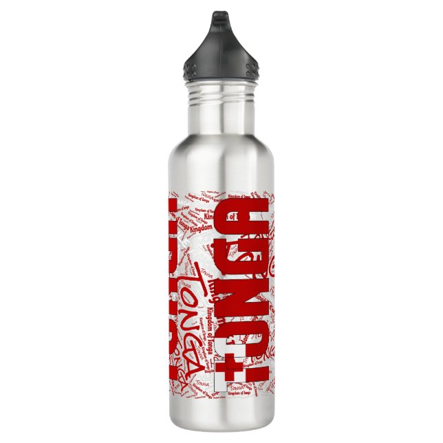 Tonga Flag Patriotic 710 Ml Water Bottle (Right)