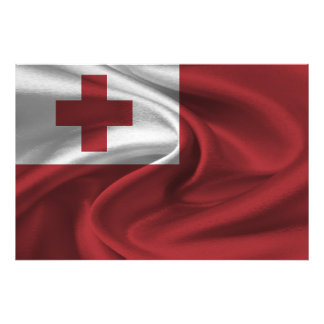 Tonga Flag Photo Print