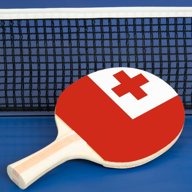 Tonga flag ping pong paddle (Insitu)