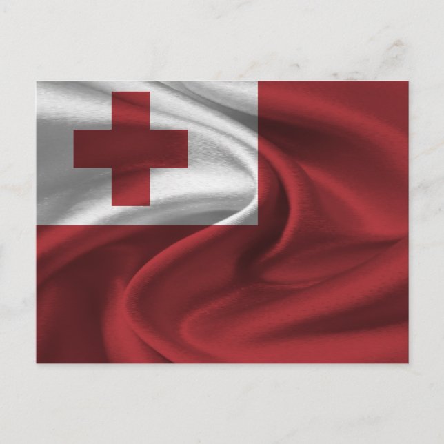 Tonga Flag Postcard (Front)