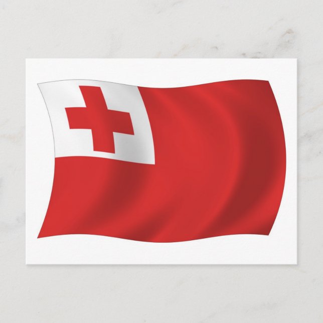 Tonga Flag Postcard (Front)