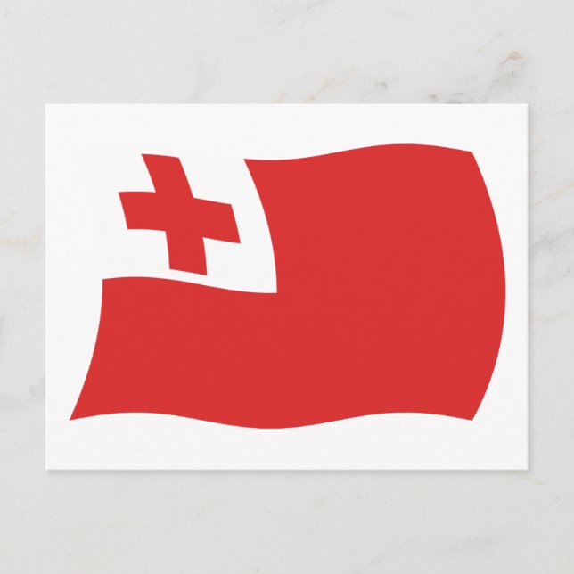 Tonga Flag Postcard (Front)