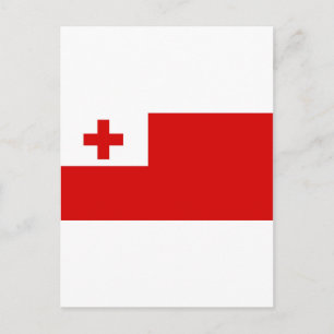 Tonga flag postcard