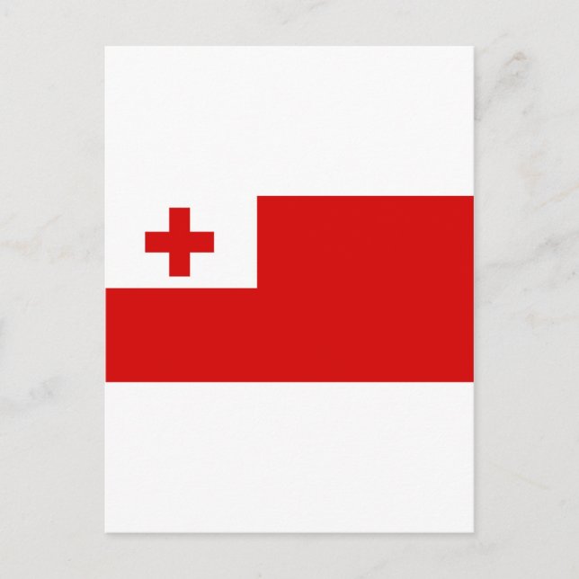 Tonga flag postcard (Front)