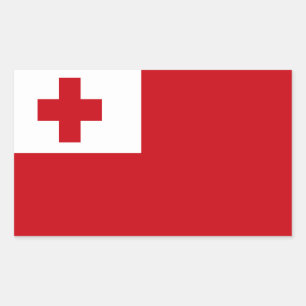 Tonga Flag Rectangular Sticker